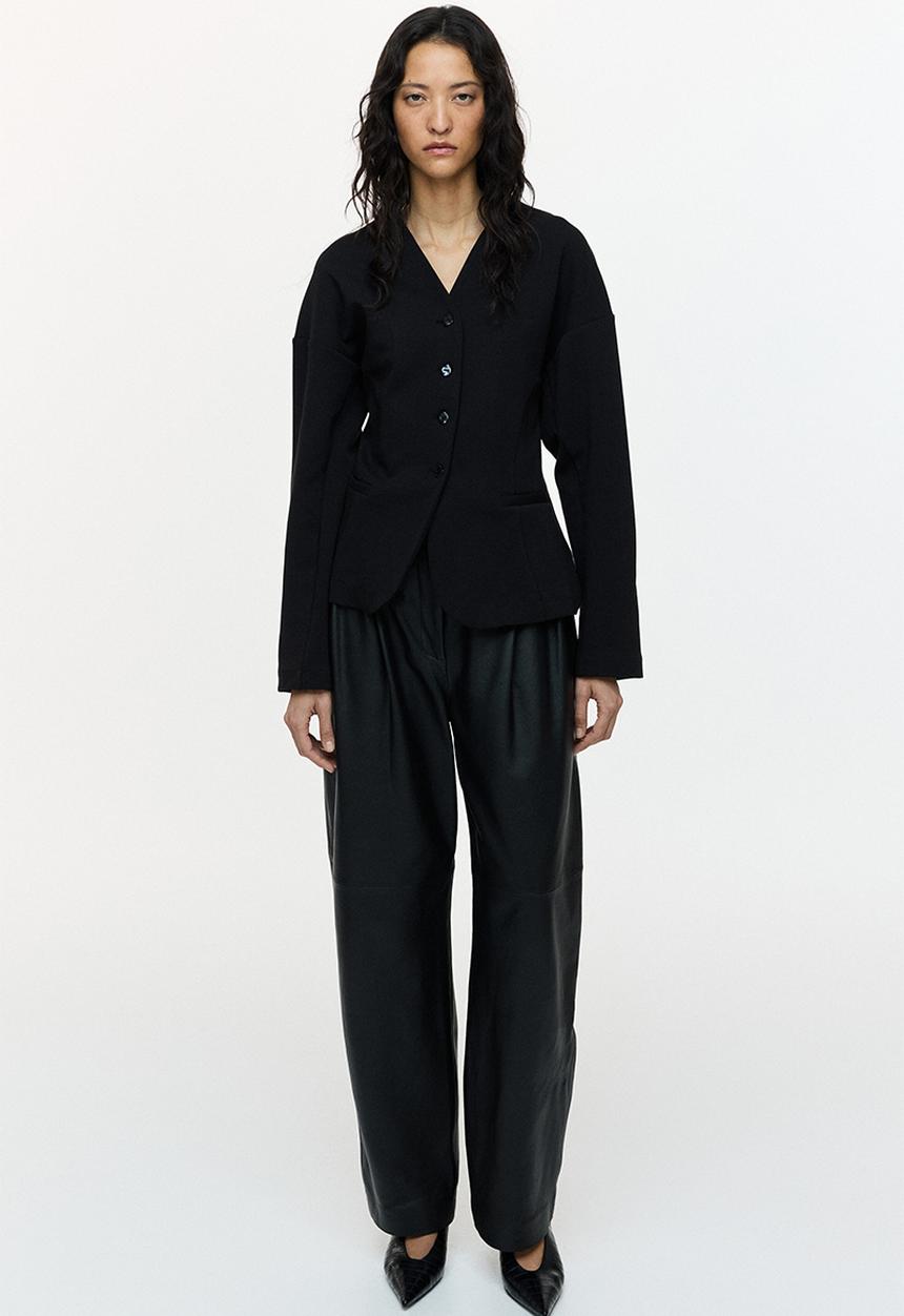 H&M - Jersey blazer - black