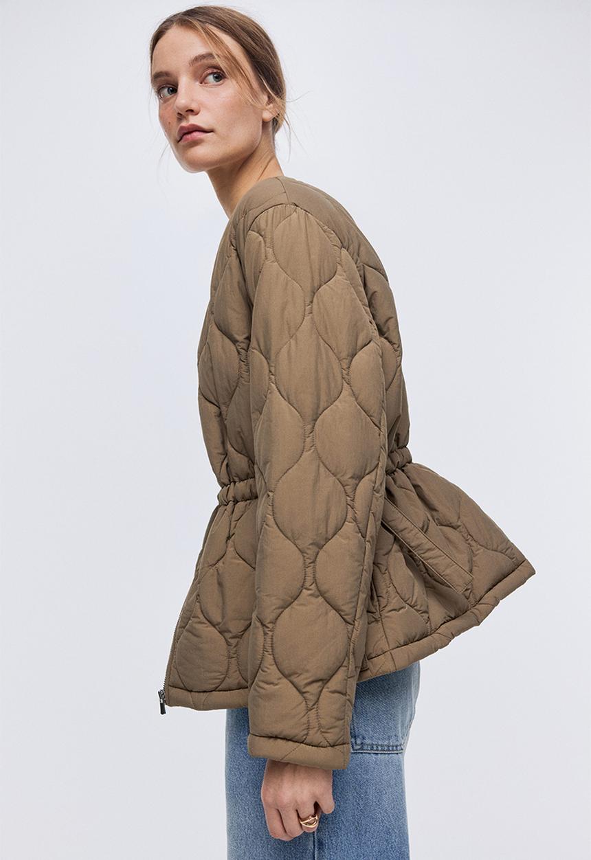 H&M - Thermolite quilted jacket - mole