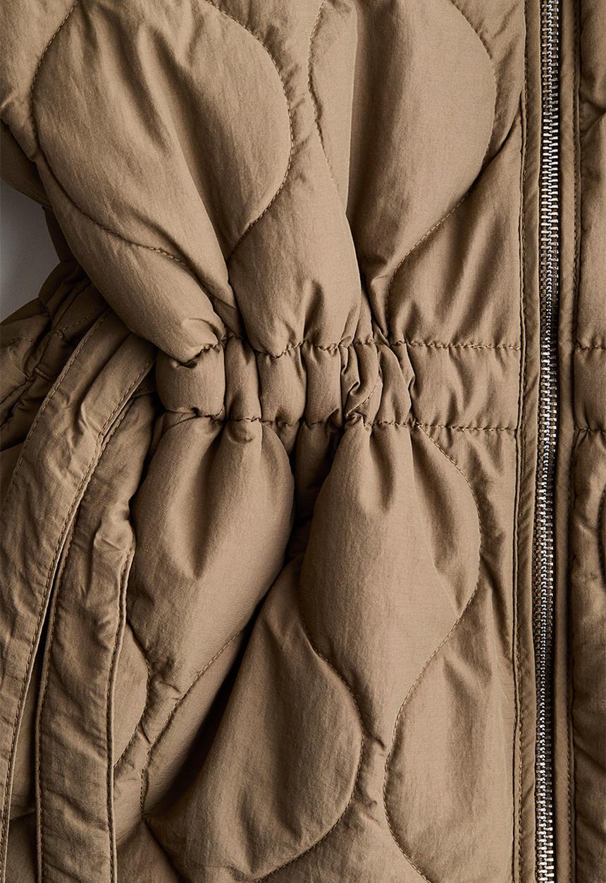 H&M - Thermolite quilted jacket - mole