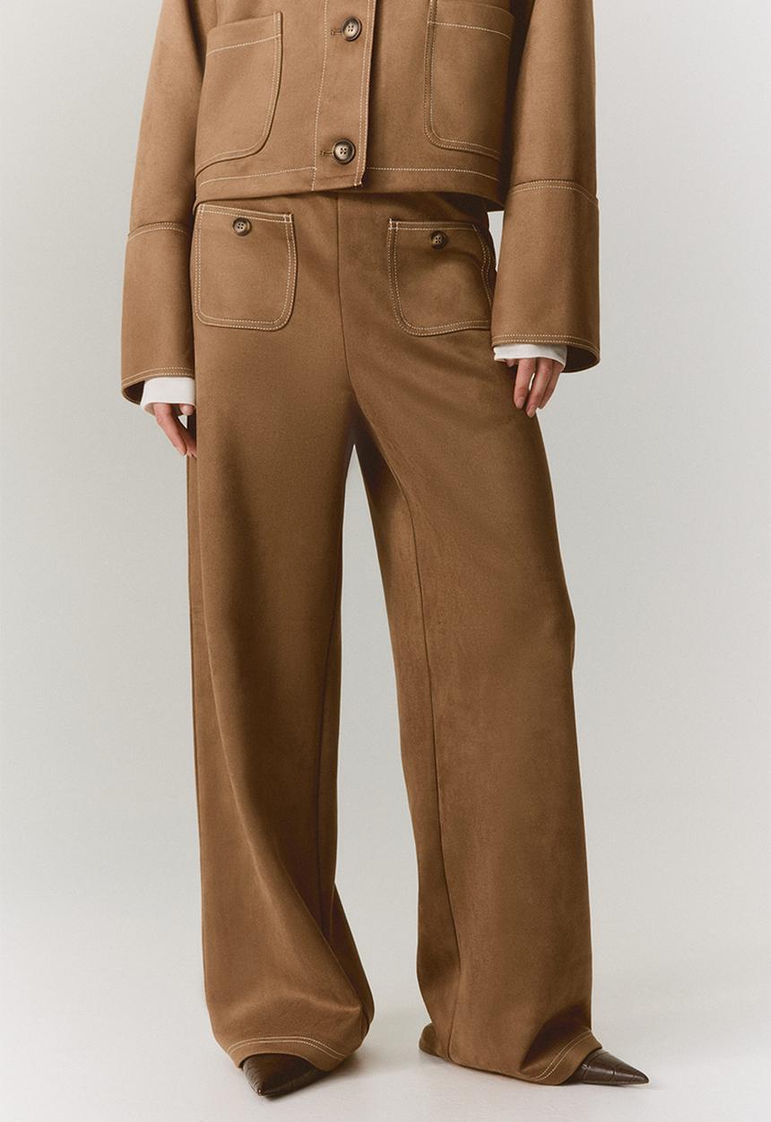 H&M - Jersey trousers - dark beige