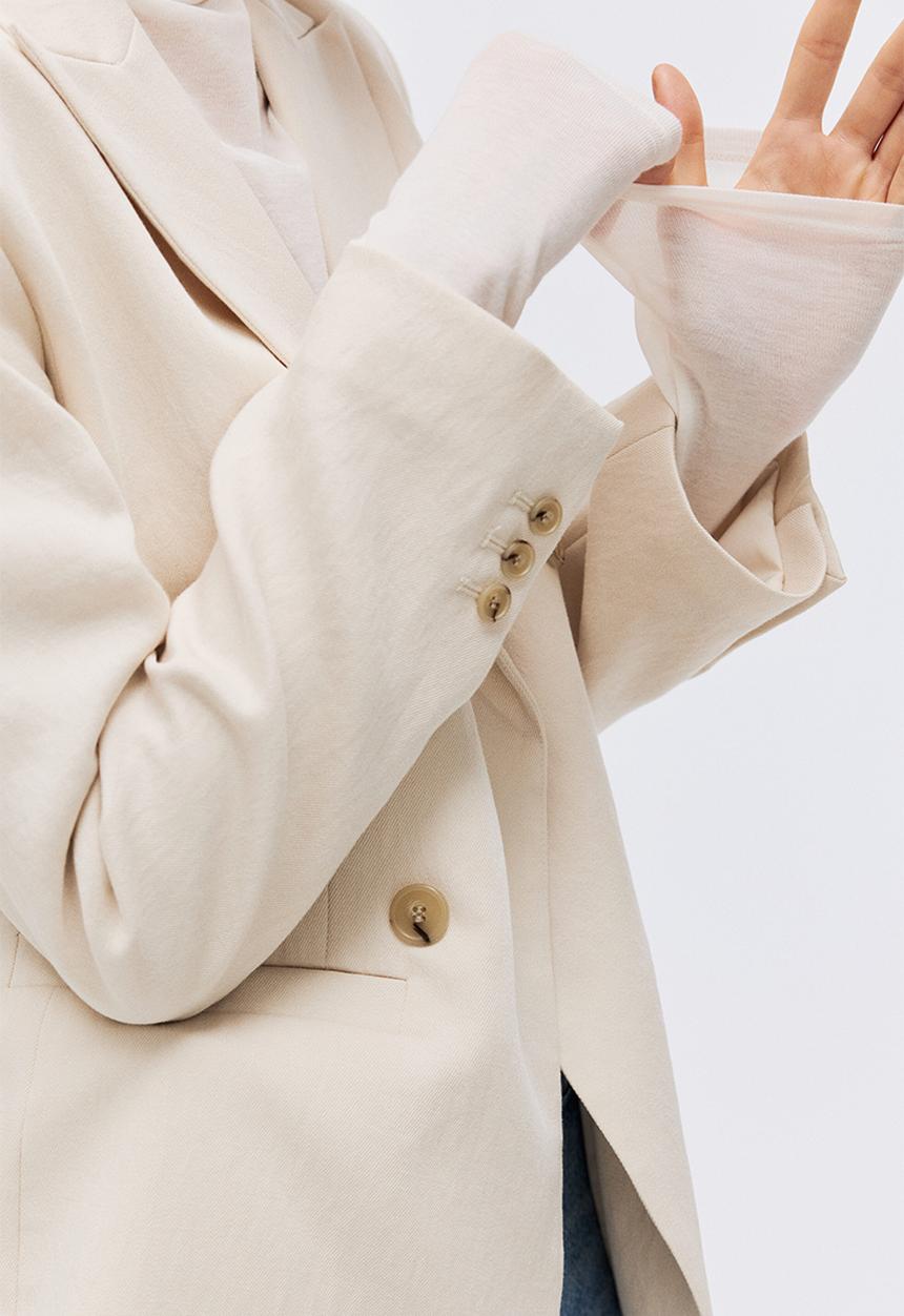 H&M - Blazer - light beige