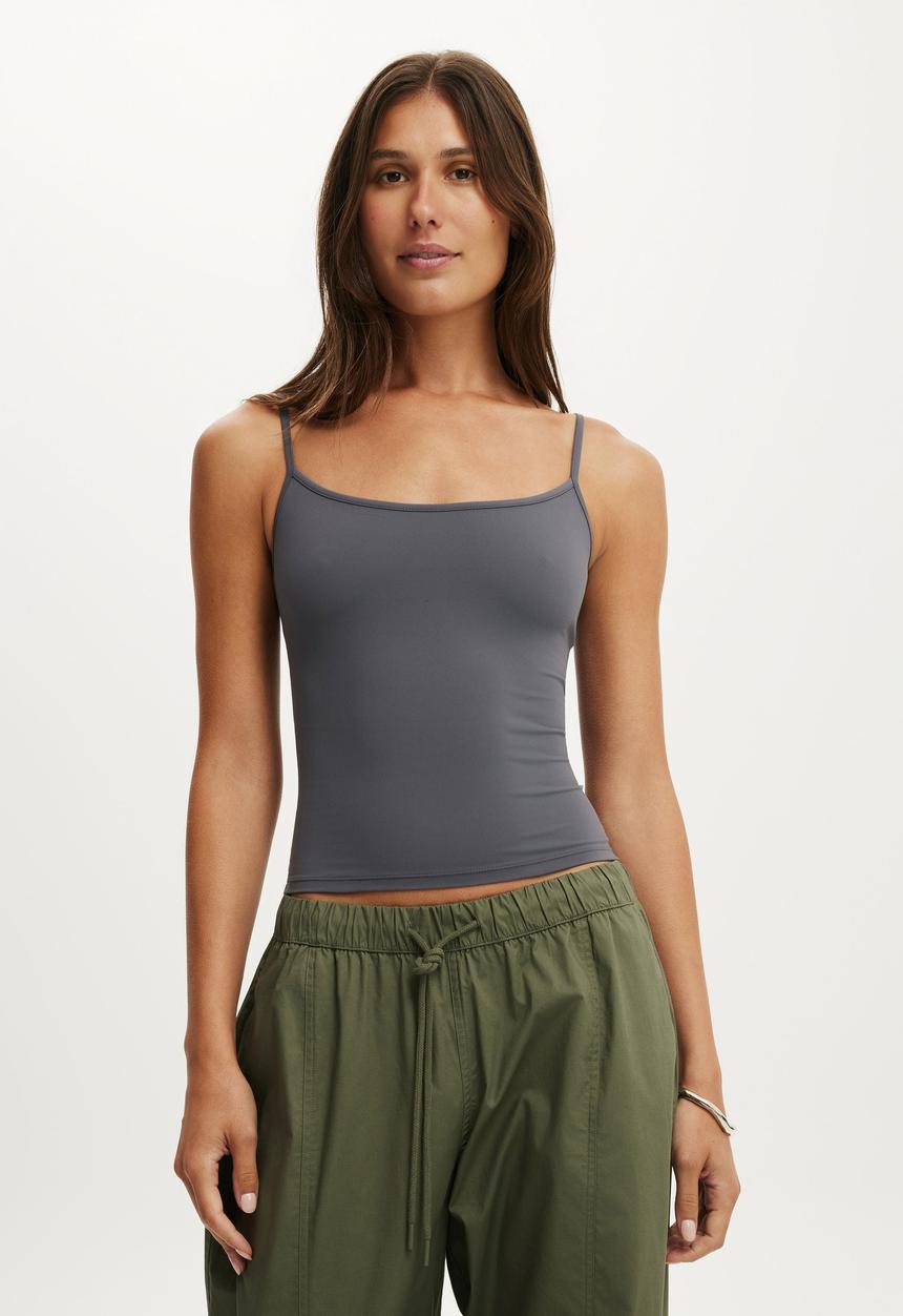 Cotton On - Hold Me Cami - Steel Onyx