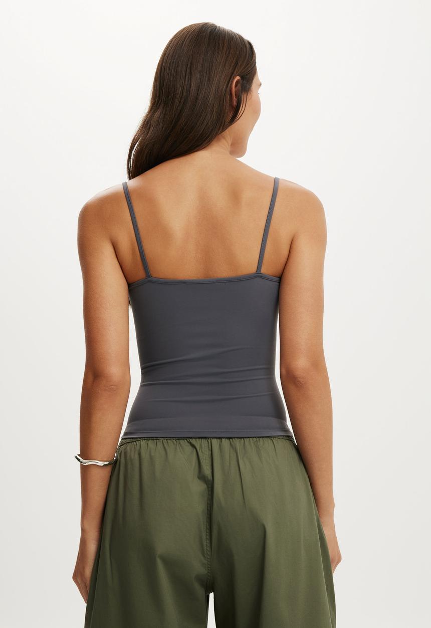 Cotton On - Hold Me Cami - Steel Onyx