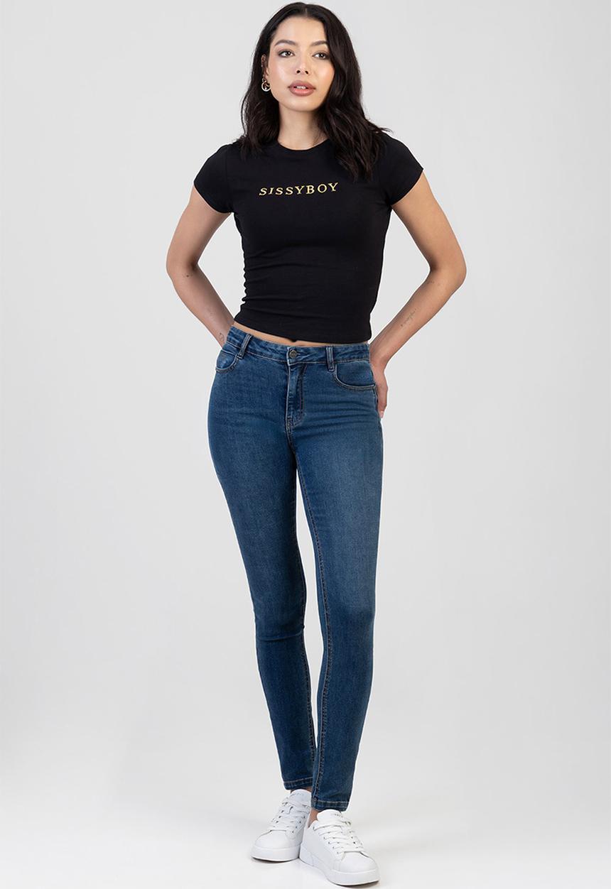 SISSY BOY - Charlotte: Mid-waist skinny  - Med Vintage