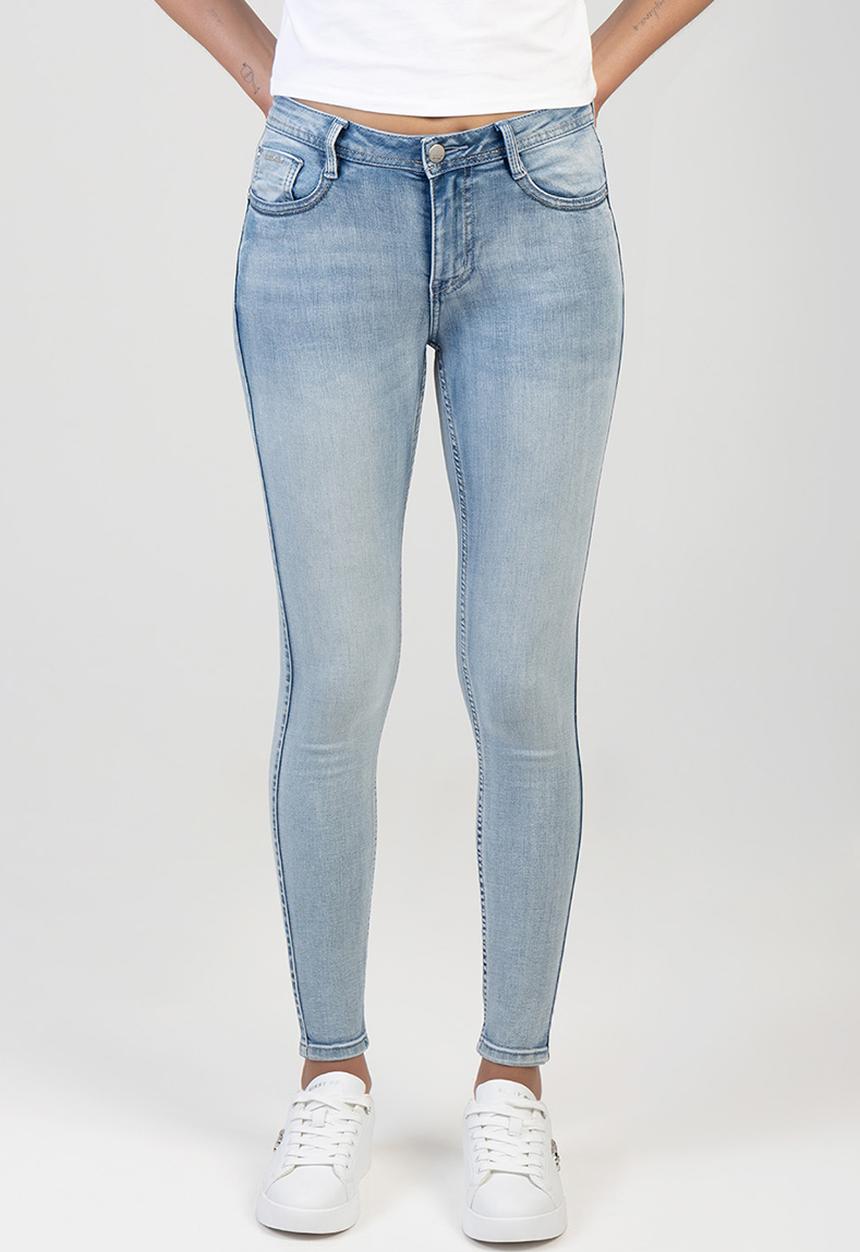 SISSY BOY - Zoey Mid-Waist Basic Skinny - Lt Vintage