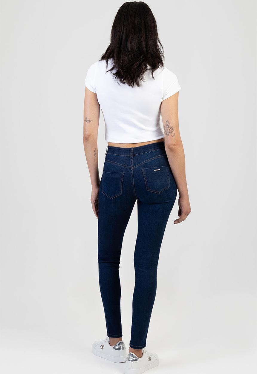 SISSY BOY - GABI: Mid Waist Skinny Jeans - Dark Vintage
