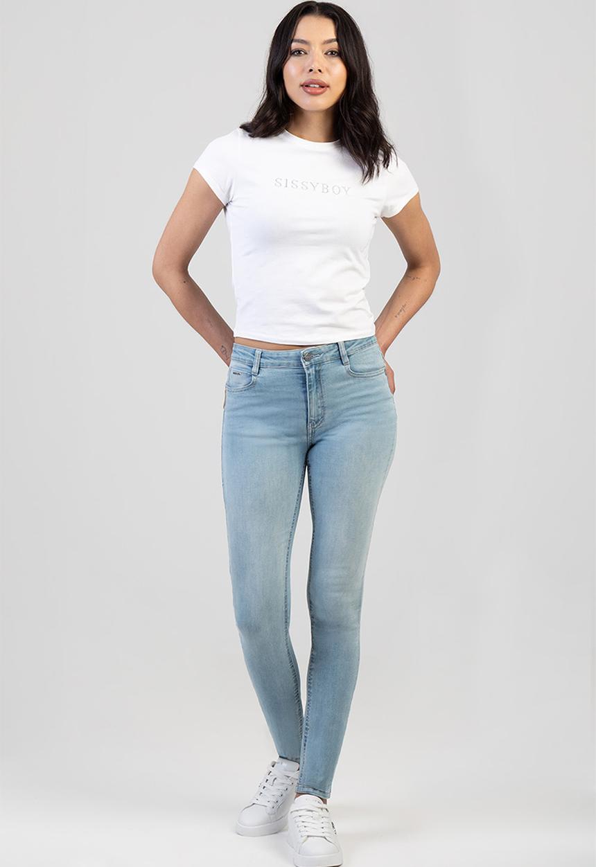 SISSY BOY - Renee: Mid Waist Skinny - Lt Vintage