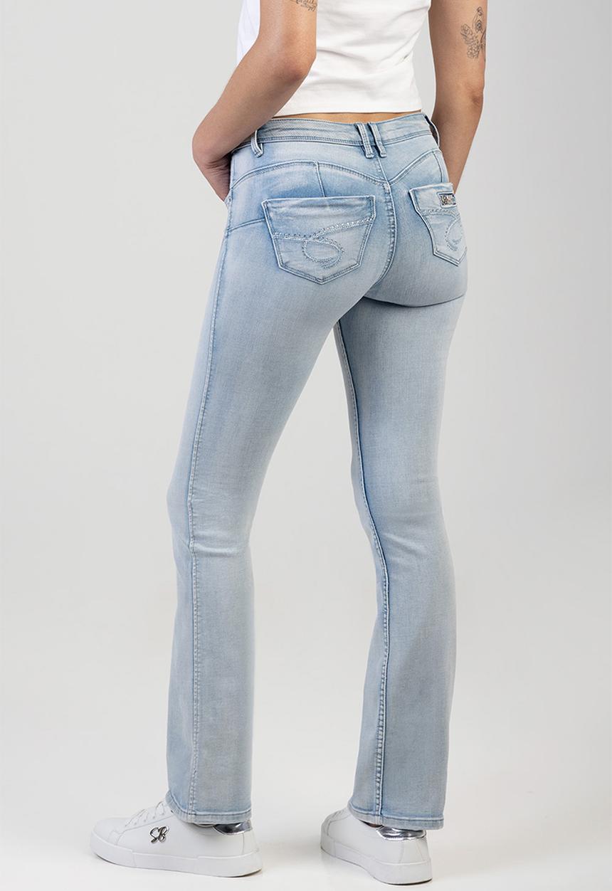 SISSY BOY - Southern Bumbooster Bootleg Jeans - Light Vintage