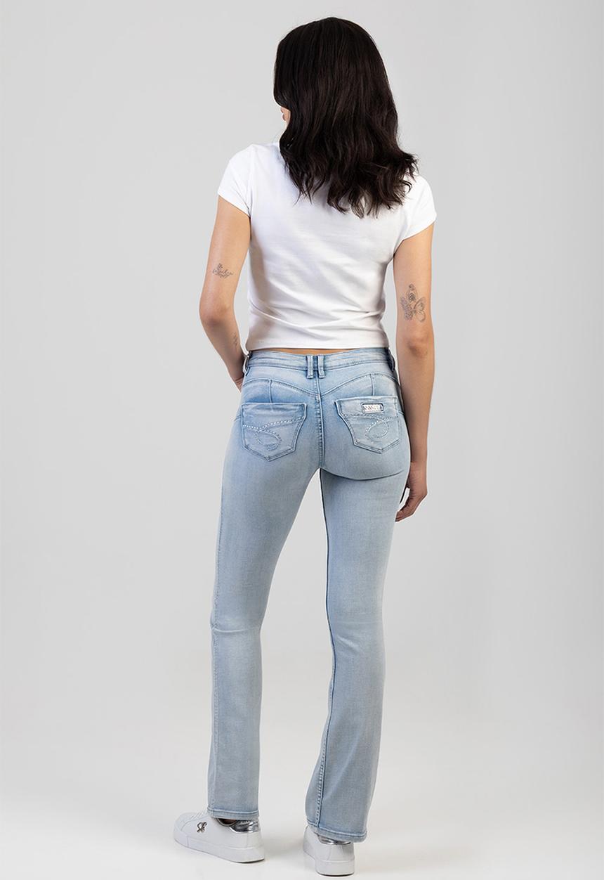 SISSY BOY - Southern Bumbooster Bootleg Jeans - Light Vintage