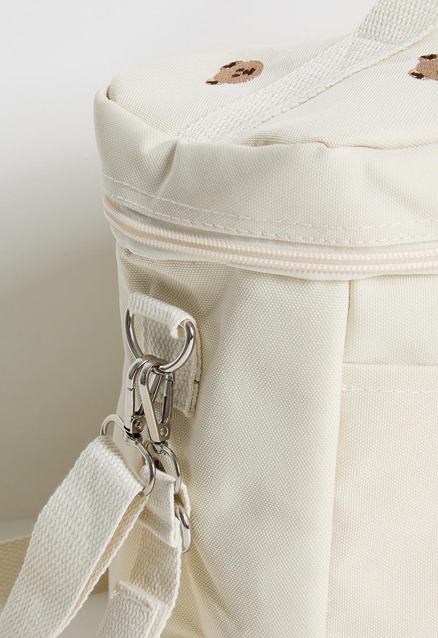 Pop Candy - Canvas bear aop baby bag - neutral