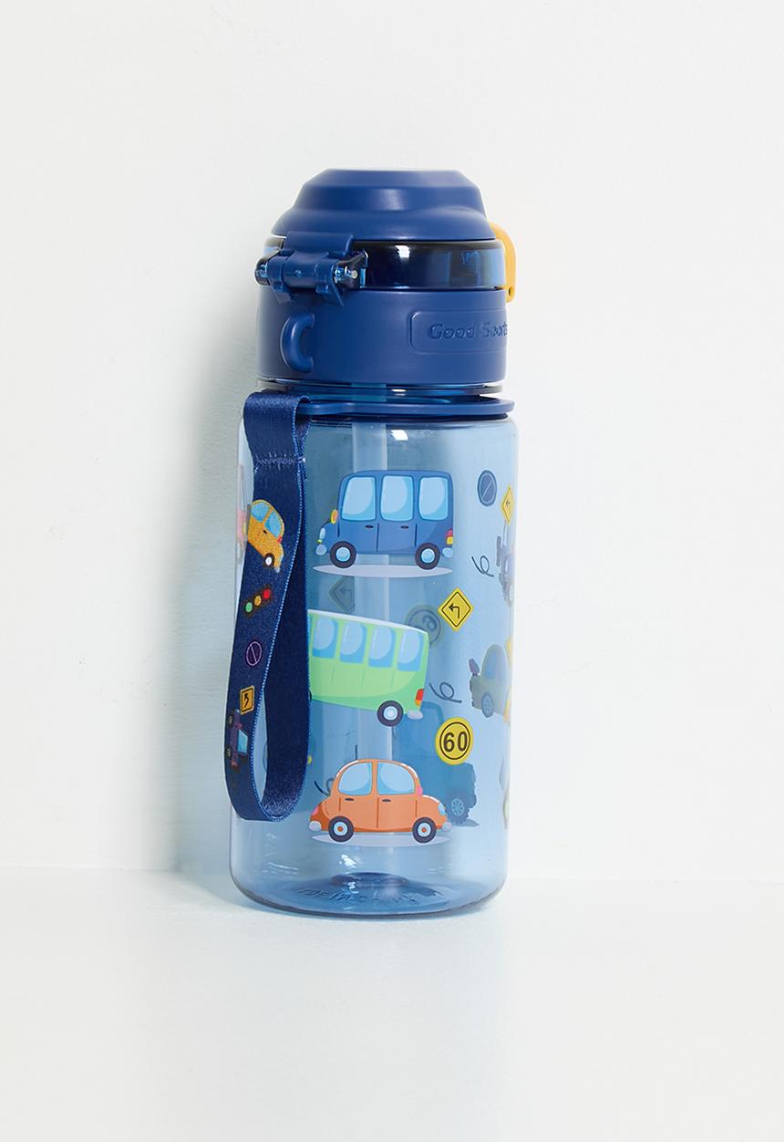 Pop Candy - Road traffic printed water bottle - blue