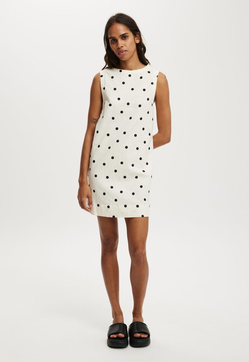 Cotton On - Shift Mini Dress - Remi Polka Dot
