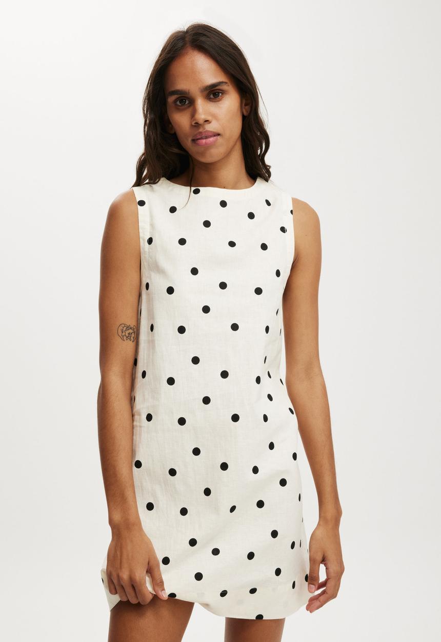 Cotton On - Shift Mini Dress - Remi Polka Dot
