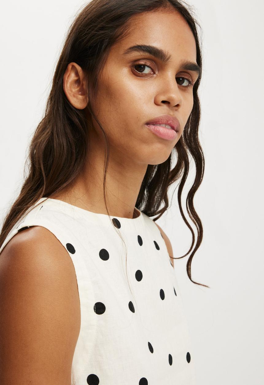 Cotton On - Shift Mini Dress - Remi Polka Dot