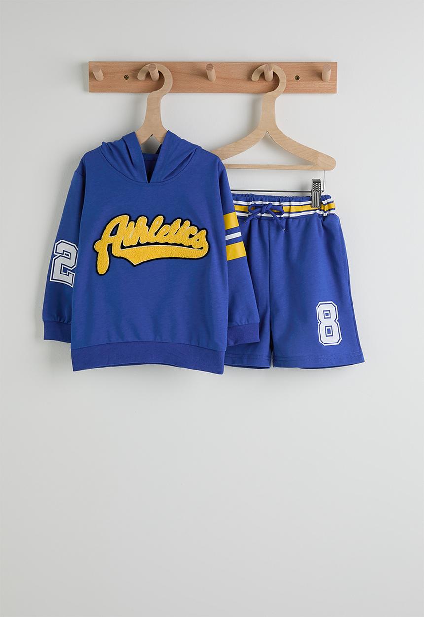 Pop Candy - Hoodie with sweatshorts - royal blue / multi