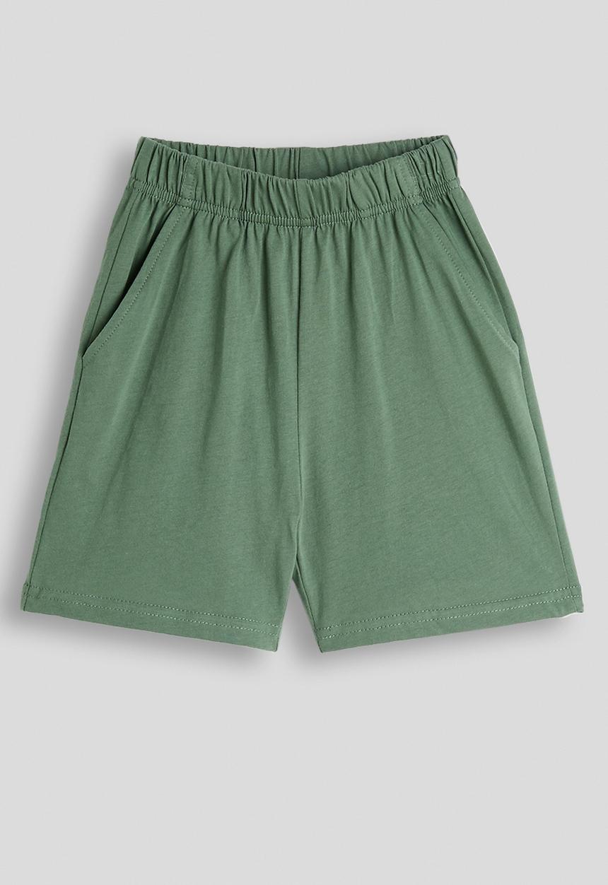 Pop Candy - Croc graphic tee with plain shorts - green