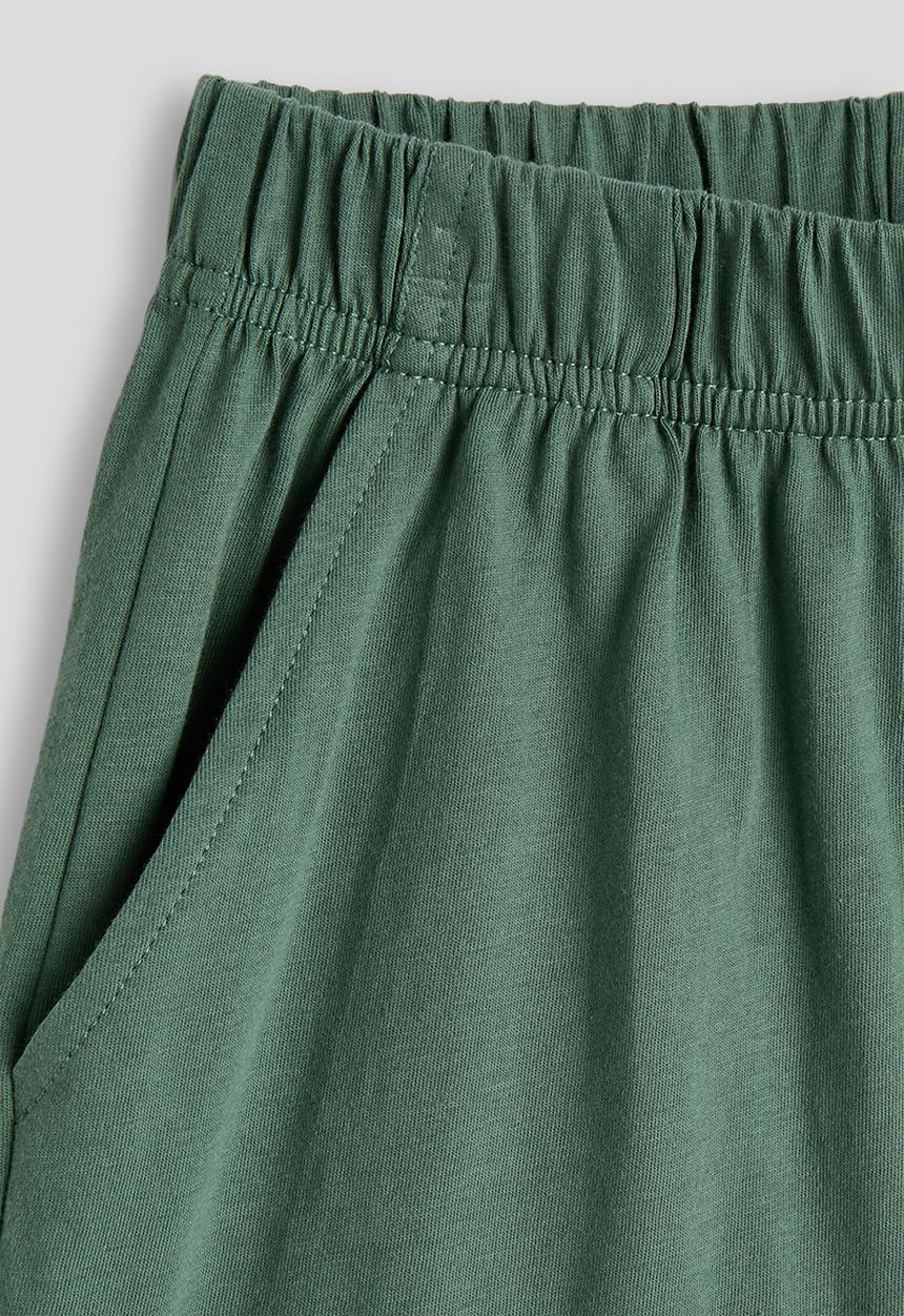 Pop Candy - Croc graphic tee with plain shorts - green