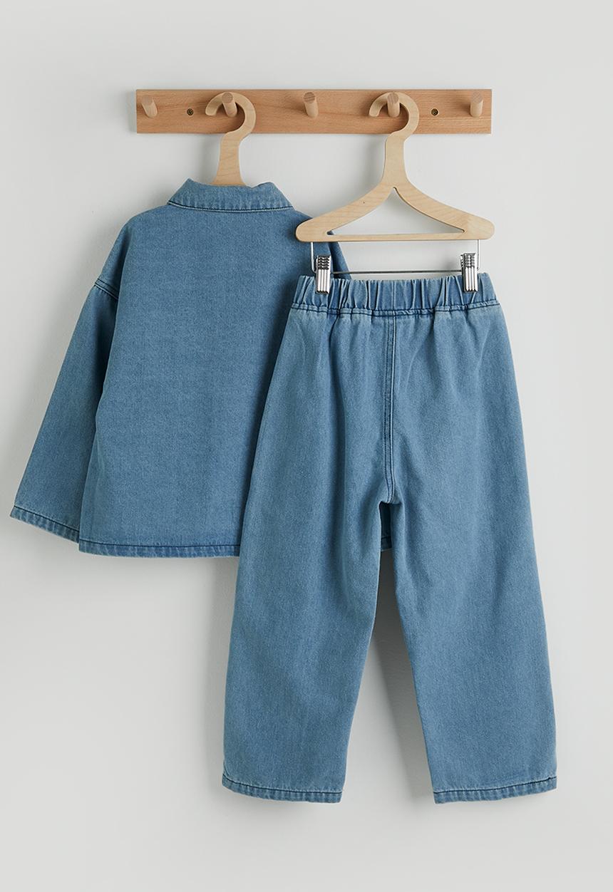 Pop Candy - Denim shirt and jeans - blue