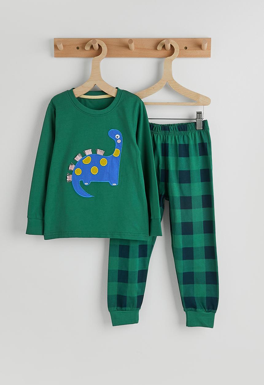 Pop Candy - Long sleeve pj set - dark green