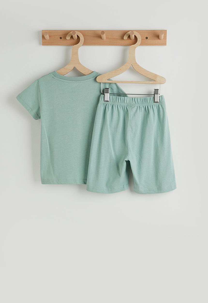 Pop Candy - Excavator graphic pj set - calm green