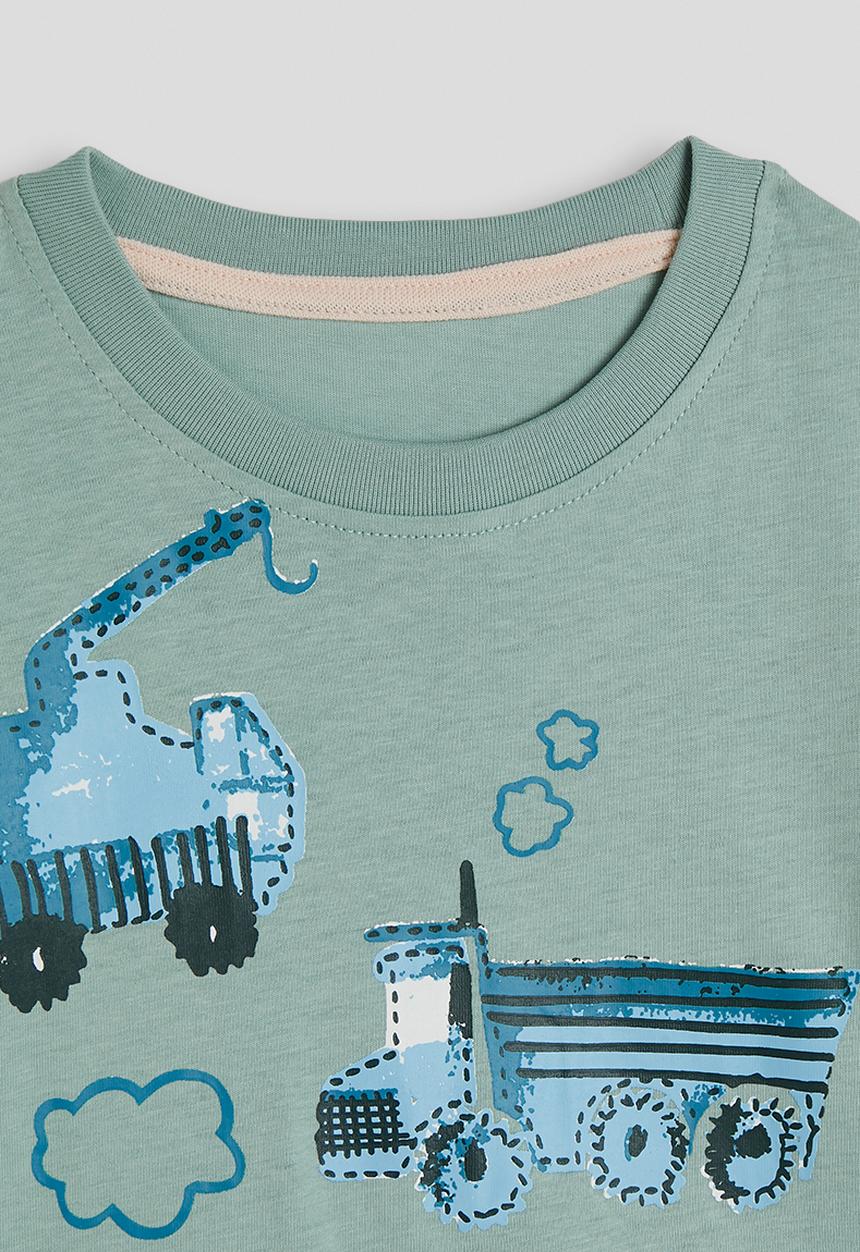 Pop Candy - Excavator graphic pj set - calm green