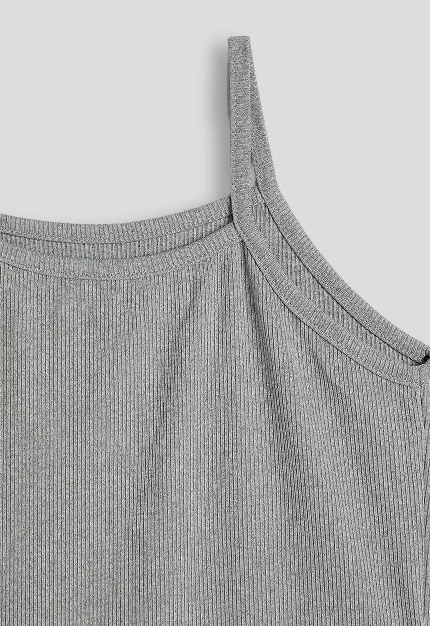 Pop Candy - Camisole bodysuit with cargo-style joggers - grey