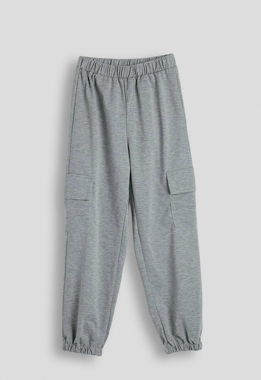 Pop Candy - Camisole bodysuit with cargo-style joggers - grey