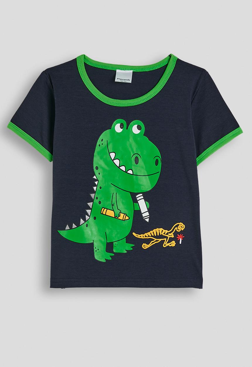 Pop Candy - Short pj set - navy / dino aop
