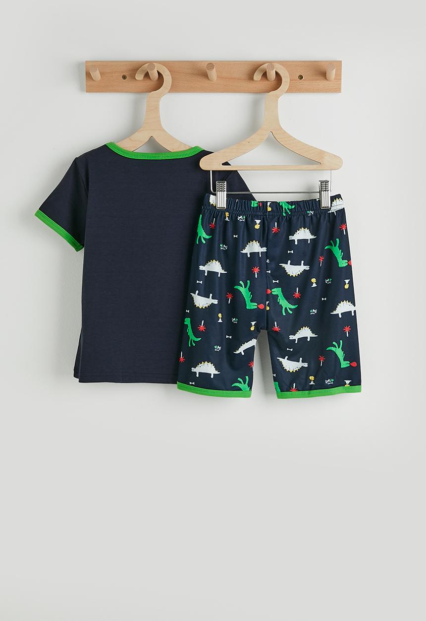 Pop Candy - Short pj set - navy / dino aop