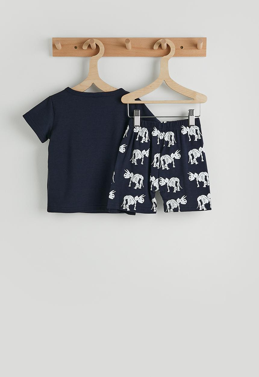 Pop Candy - Short pj set - navy/dino skeleton aop