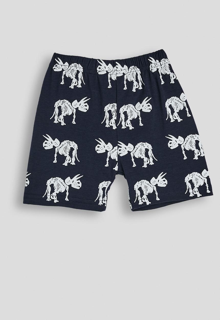 Pop Candy - Short pj set - navy/dino skeleton aop