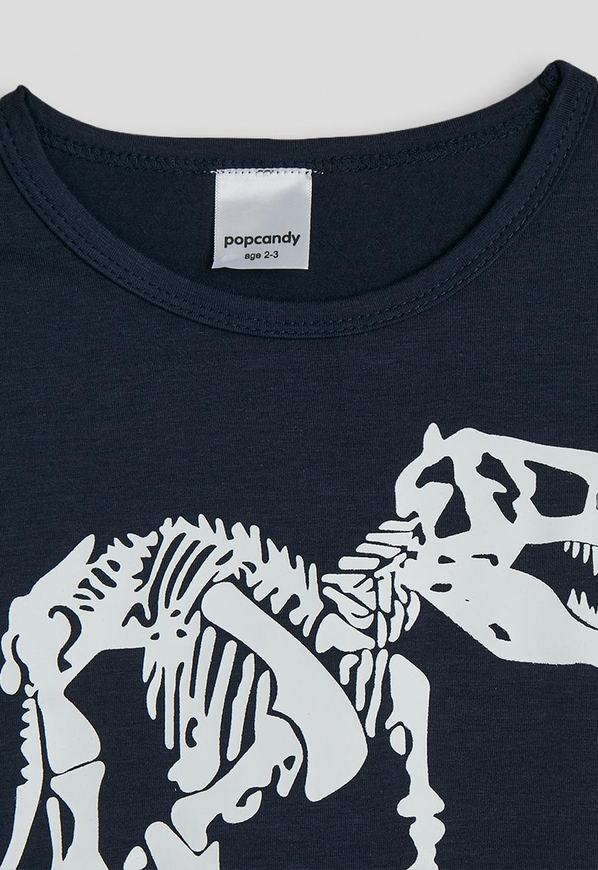 Pop Candy - Short pj set - navy/dino skeleton aop