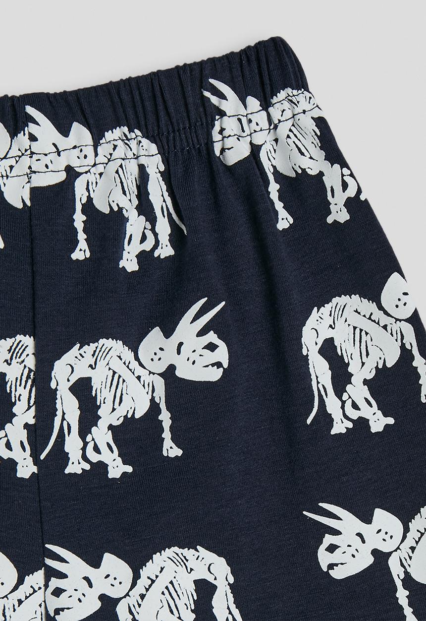Pop Candy - Short pj set - navy/dino skeleton aop