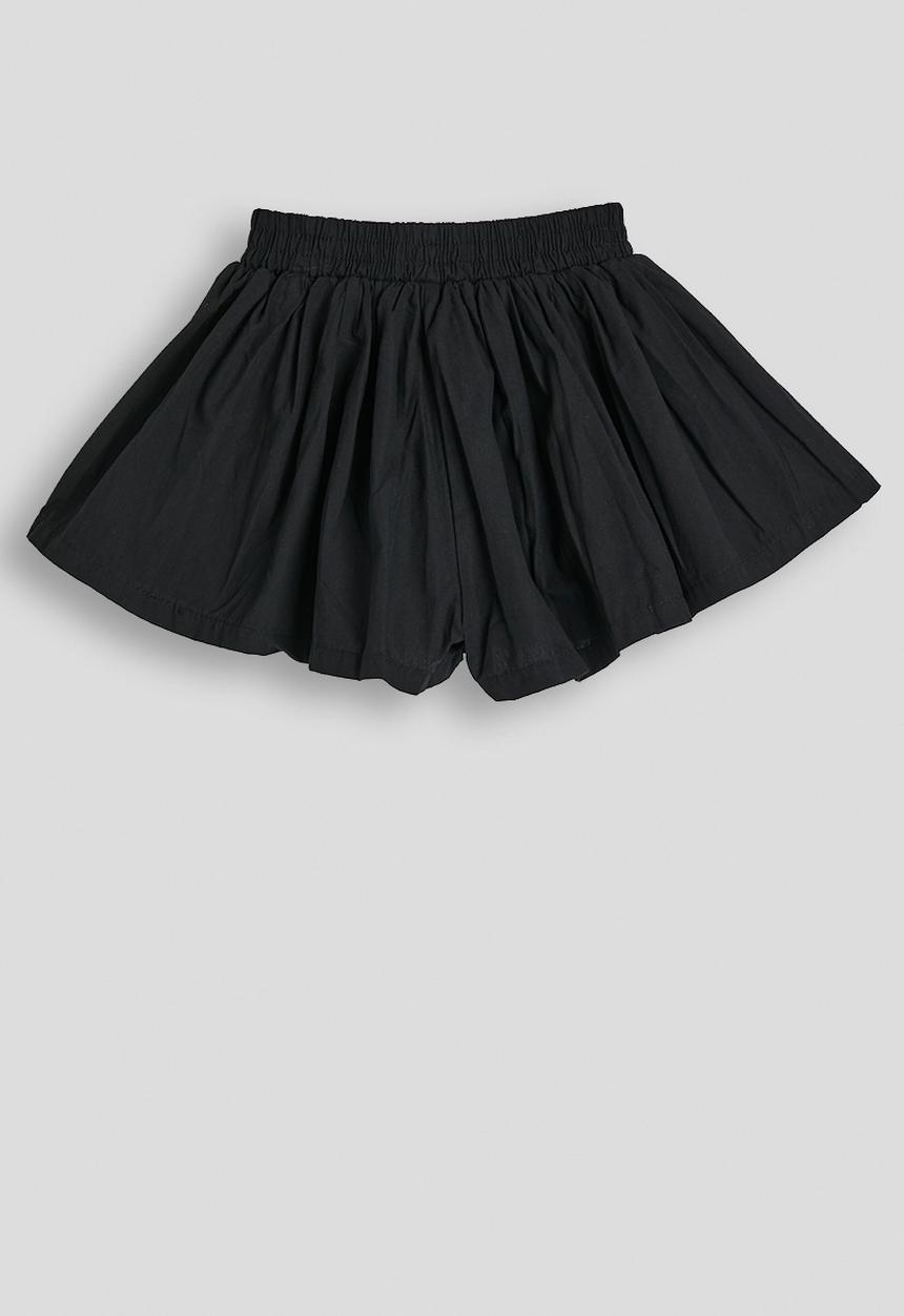 Pop Candy - Extra wide leg gathered shorts - black