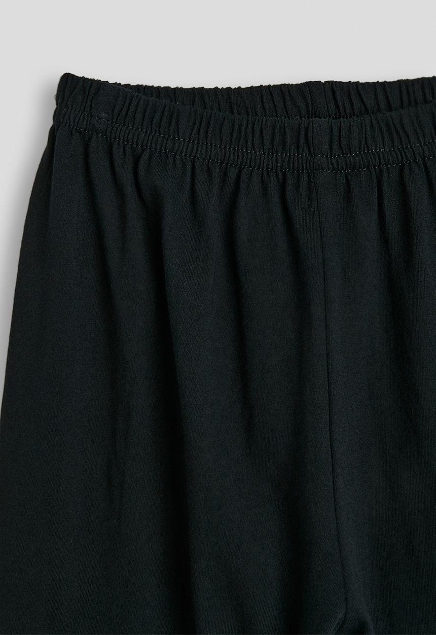 Pop Candy - Plain wide leg pj pants - black