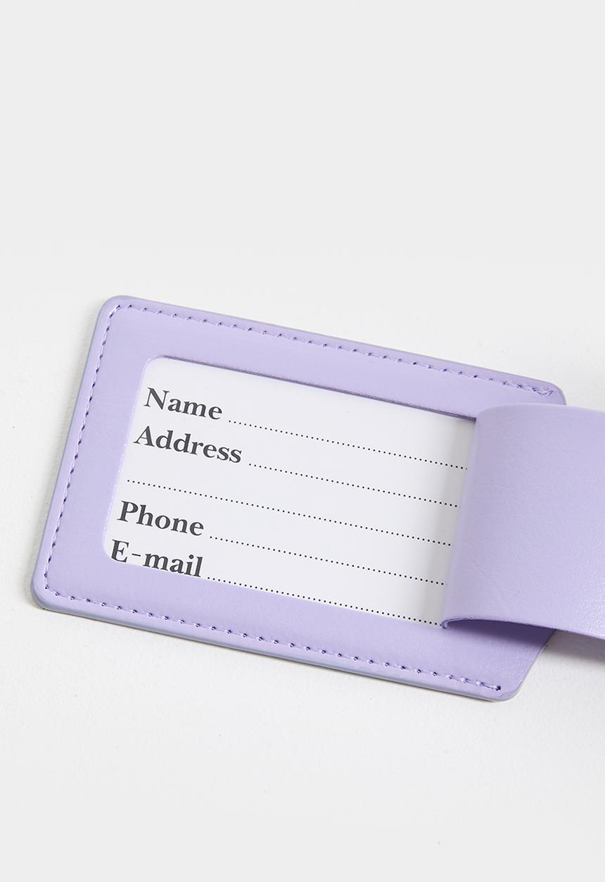 Pop Candy - Embossed passport cover and luggage tag set - lavender