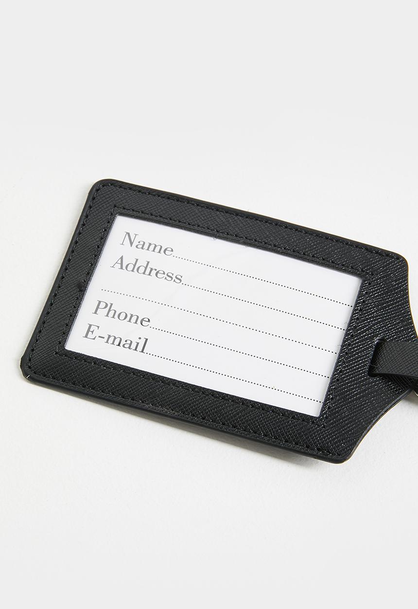 Pop Candy - Passport cover and luggage tag set - black