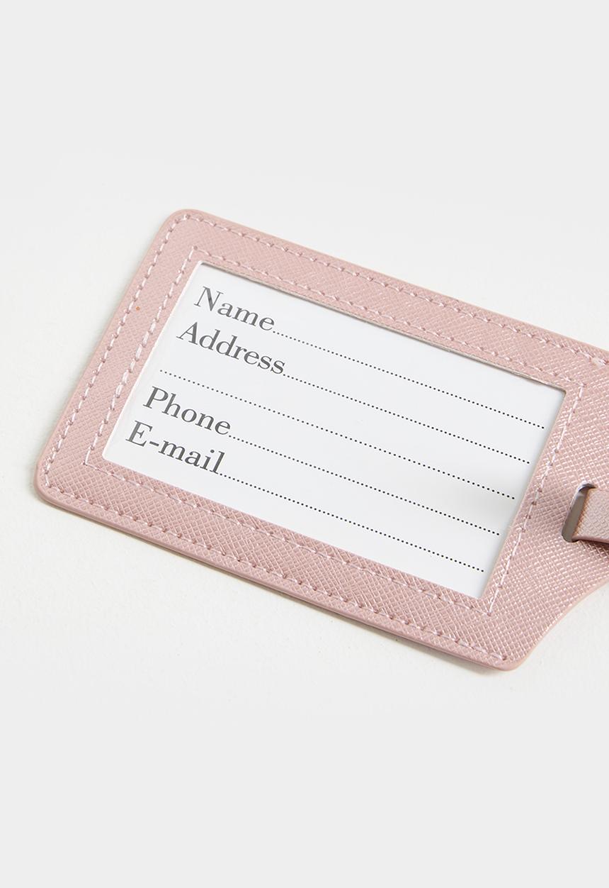 Pop Candy - Passport cover and luggage tag set - dusty pink