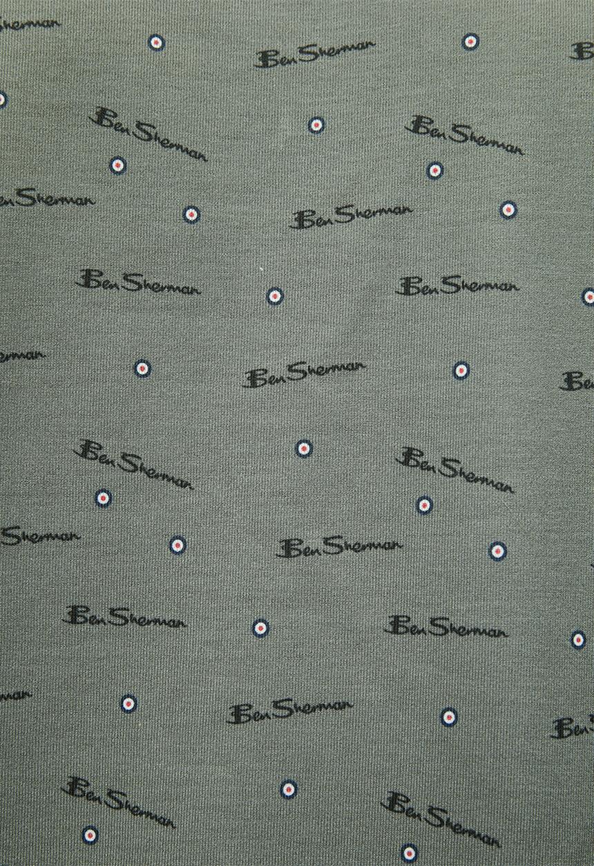 Ben Sherman - Ben Tar AOP Tee Shirt - Olive