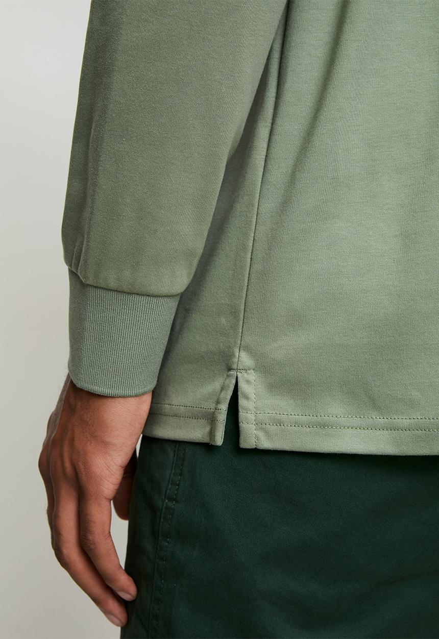 Pringle of Scotland - Johnny Long Sleeve Golfer - Green