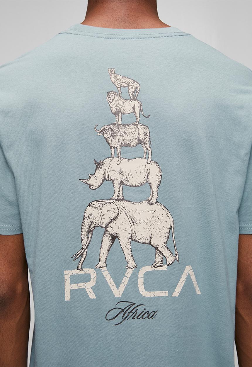 RVCA - Big 5 Stack Short Sleeve - Lead