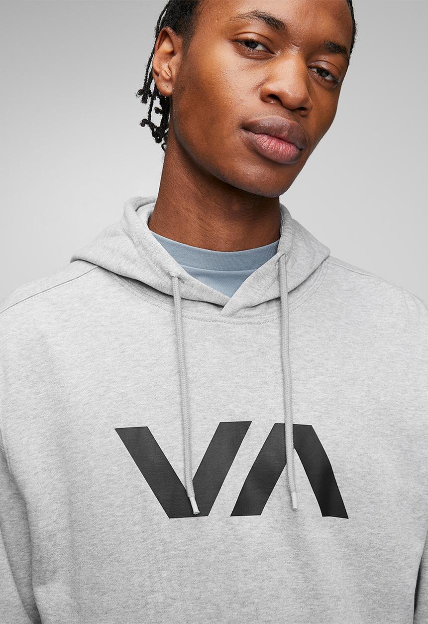 RVCA - Big Rvca 3X Hoodie - Grey Noise Mocktwist