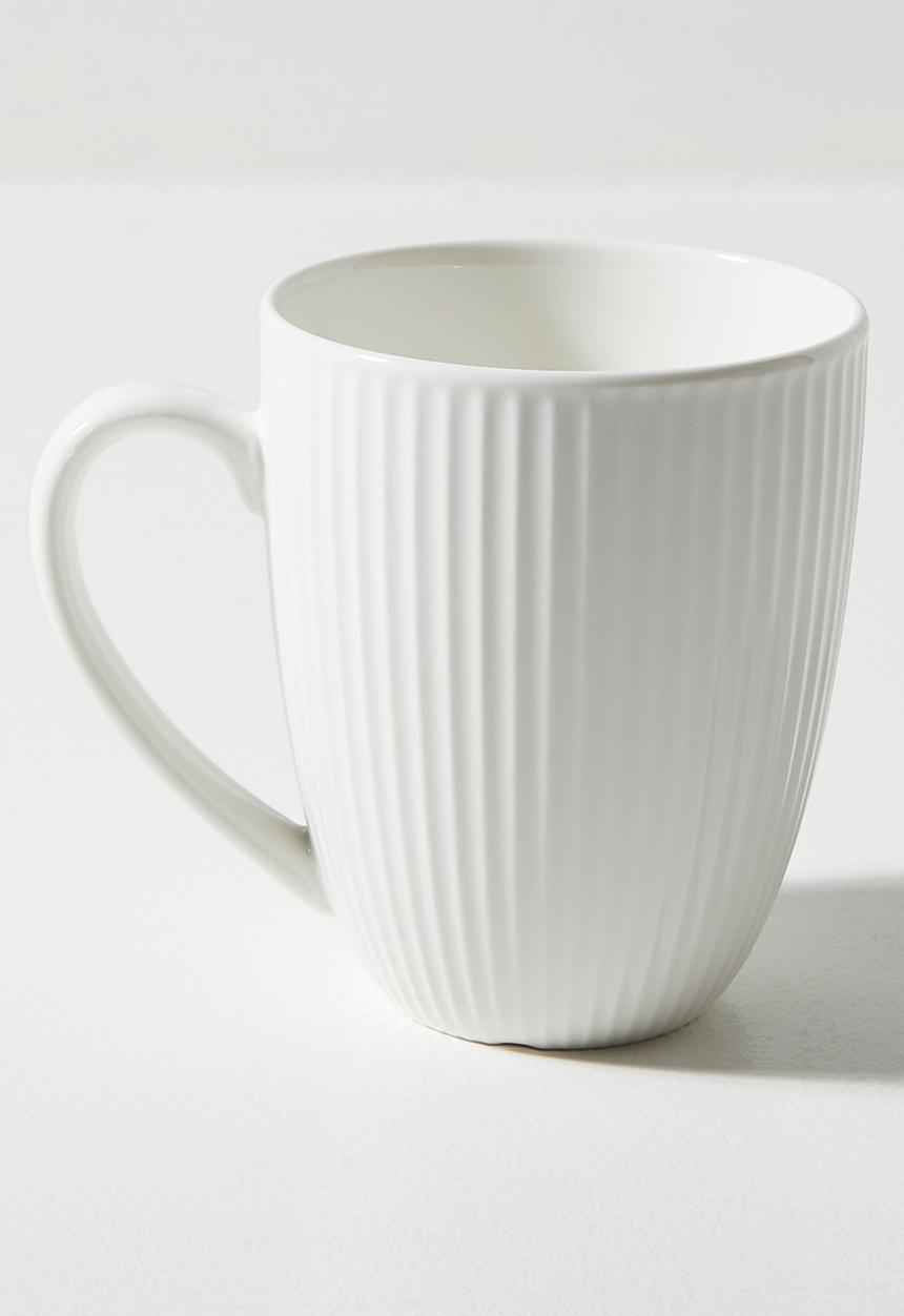 Excellent Houseware - Sia porcelain mug set of 4 - White