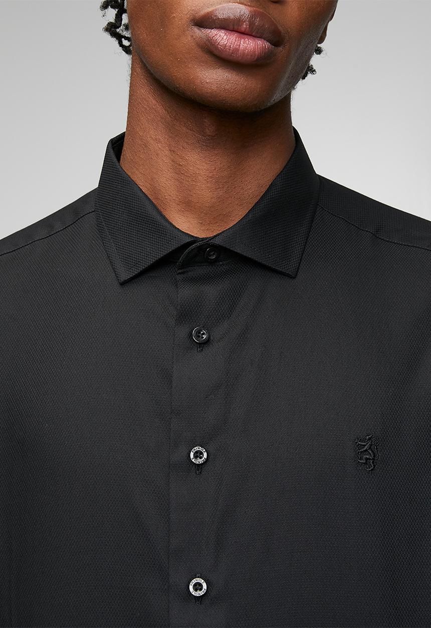 Pringle of Scotland - Tim Long Sleeve Tailored Shirt - Black