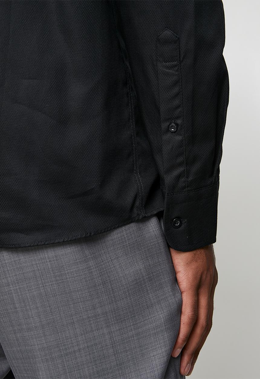 Pringle of Scotland - Tim Long Sleeve Tailored Shirt - Black