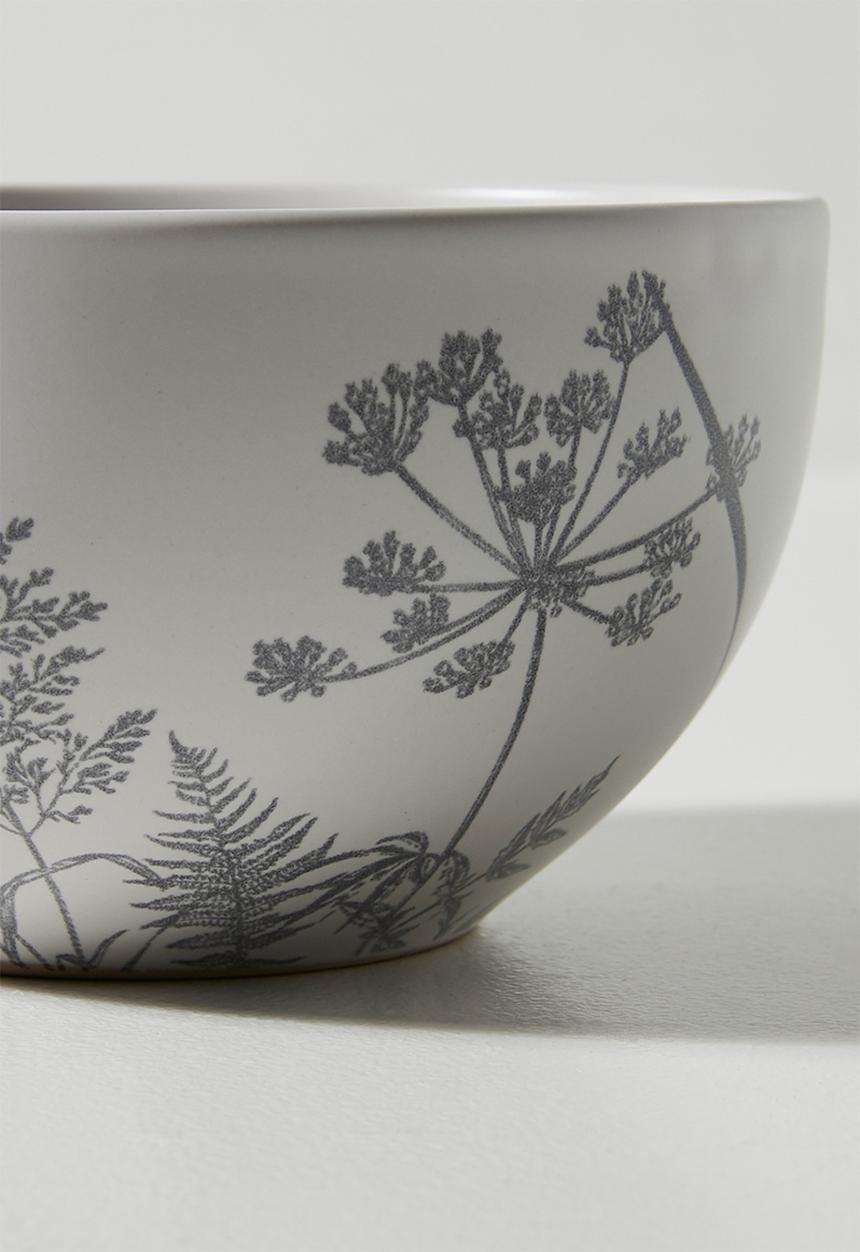 Excellent Houseware - Flora bowl set of 4 - Grey