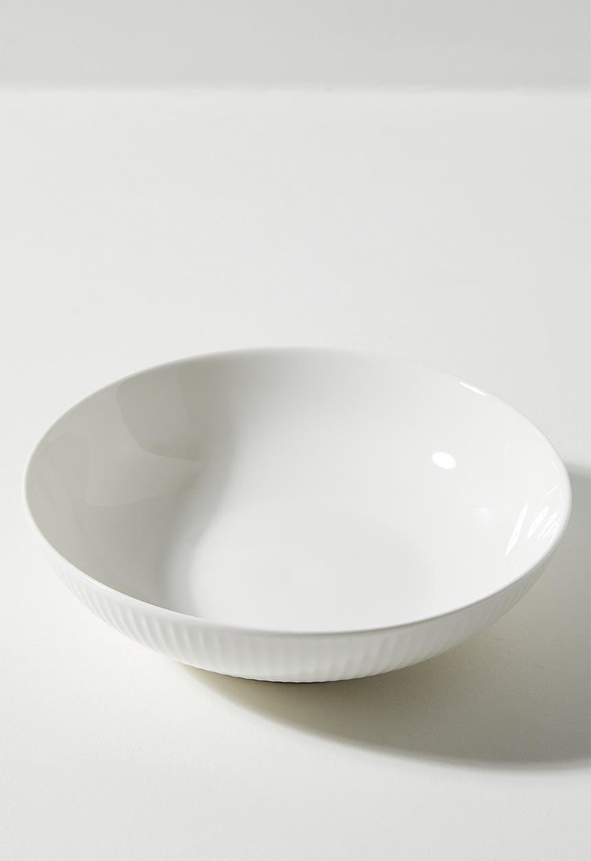Excellent Houseware - Sia porcelain pasta bowl set of 4 - White