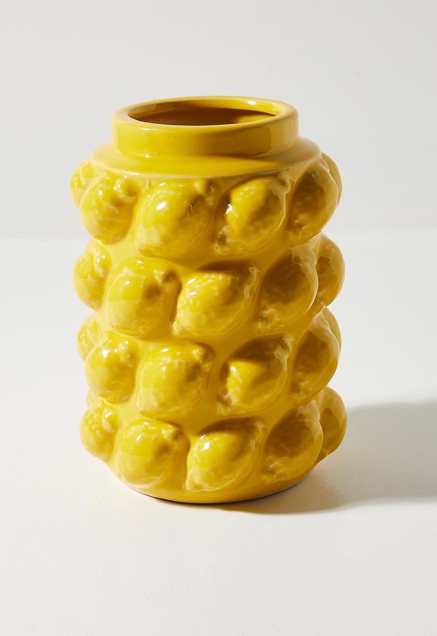 H&S - Lemons vase - Yellow