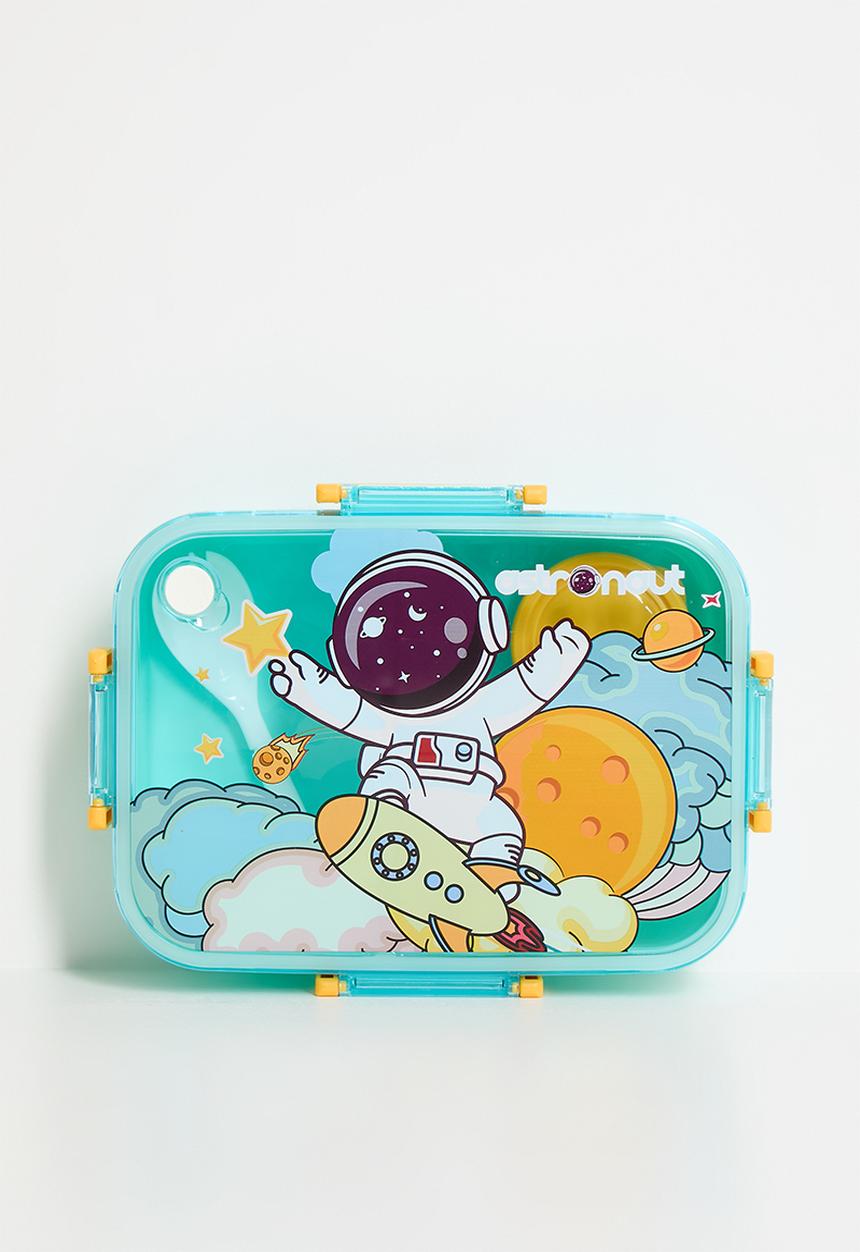 Pop Candy - Astronaut lunchbox - aqua blue/multi