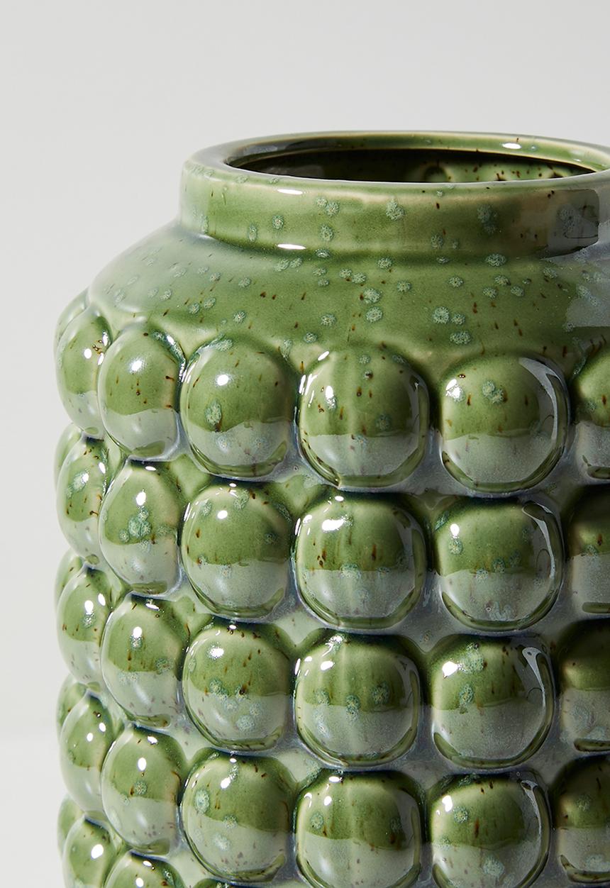 H&S - Bobble ceramic vase - Olive
